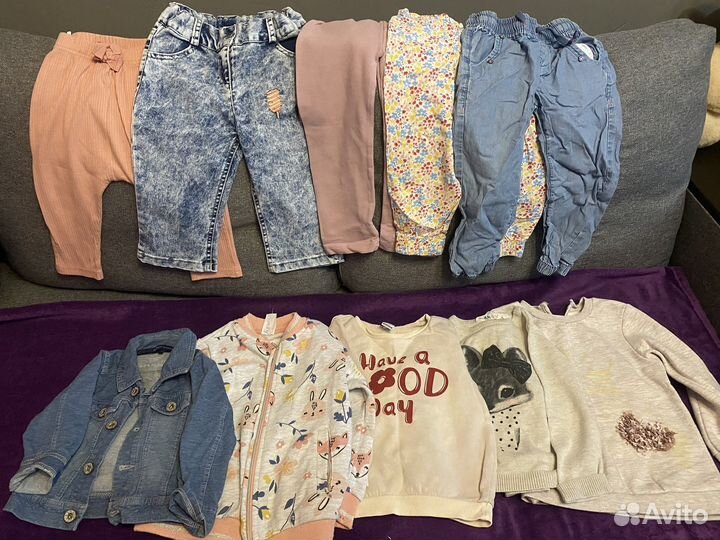 Вещи пакетом на девочку 86 92 98