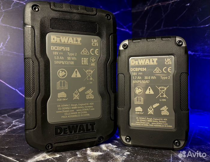 Аккумулятор DeWalt PowerStack 18В dcbp034/dcbp518