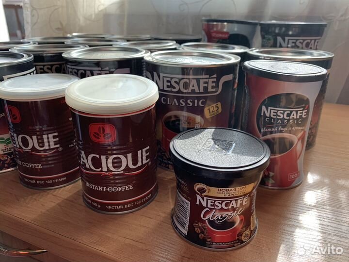 Жестяные банки от кофе Nescafe 250 гр