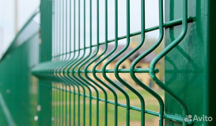 Забор из 3Д сетки c монтажом под ключ