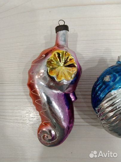 Елочные игрушки СССР большой конёк стрекоза