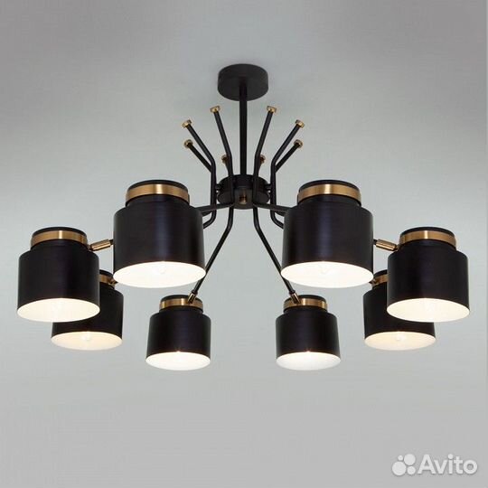 Люстра на штанге Eurosvet Batler 70133/8 черный