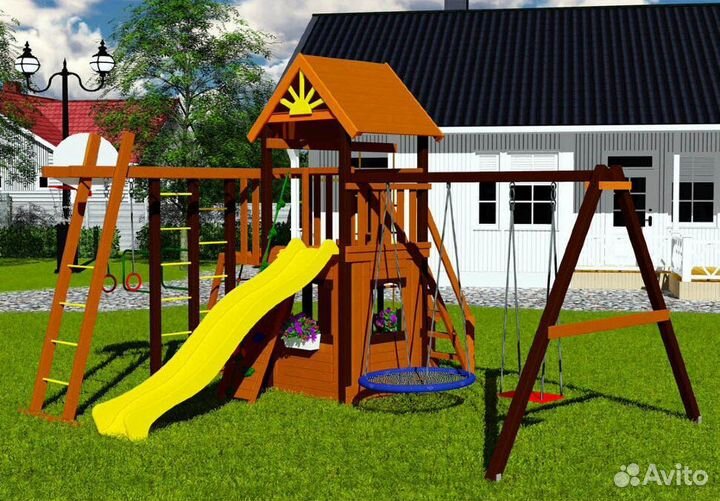 Детская площадка с установкой