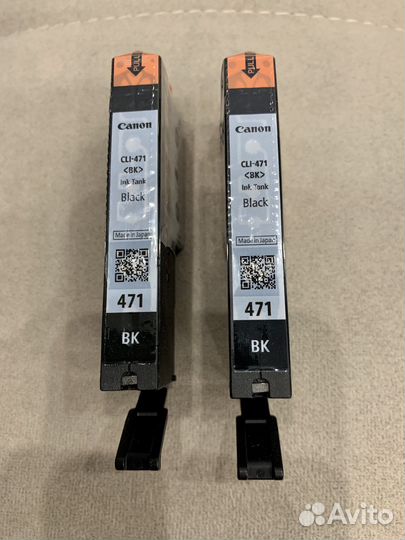 Два новых картриджа Canon CLI-471 BK