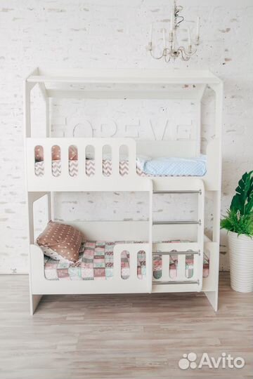 Двухъярусная кровать Домик без ящика