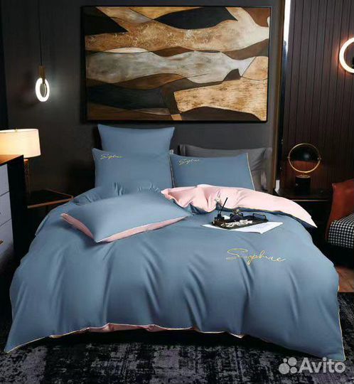 Постельное белье на резинке Сатин Однотонный