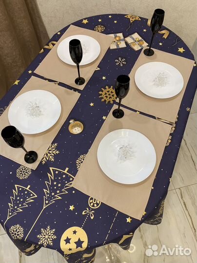 Скатерть новогодняя