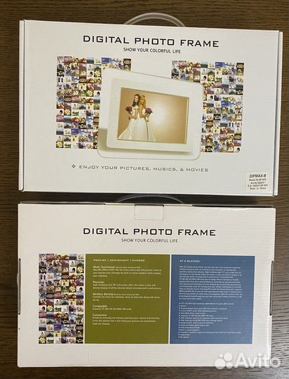 Цифровая фоторамка / фото/ видео/ слайд-шоу/часы