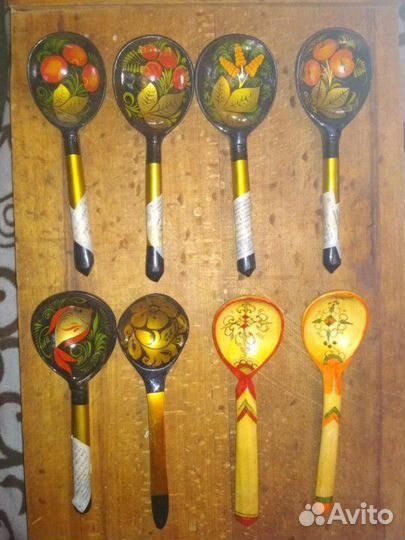 Ложки сувенирные деревянные СССР