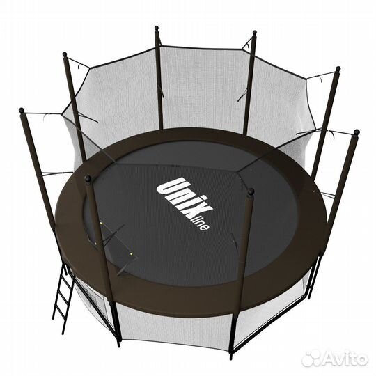 Батут unix line 8 ft Black&Brown 244cм 150 кг