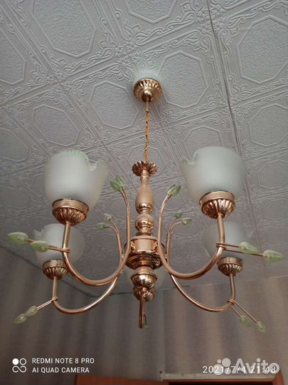 Люстра потолочная бу