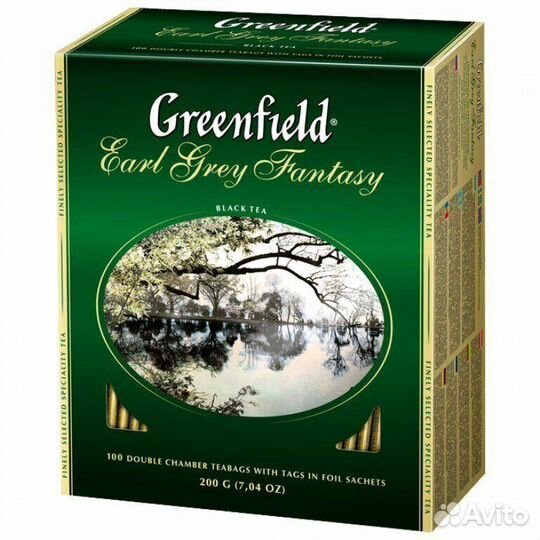 Чай Greenfield Earl Grey Fantasy Чёрный 100пак