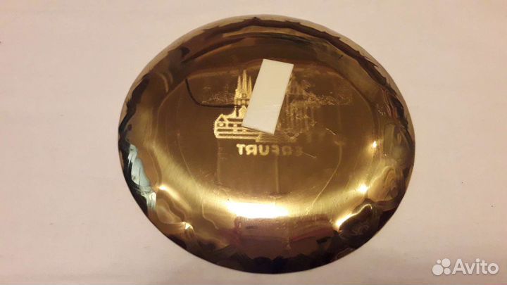 Золотистая Тарелка Erfurt Эрфурт Металлическая