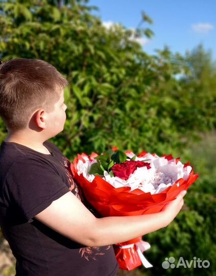 Сладкий букет из конфет и цветы