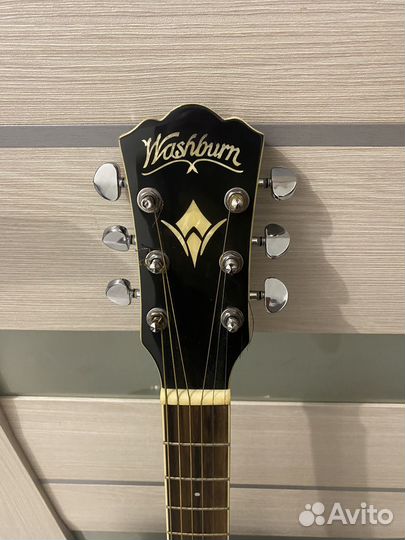 Электроакустическая гитара washburn WD10SCE WH