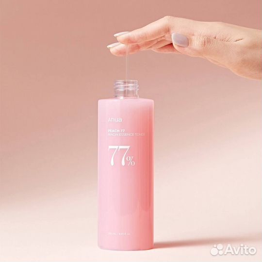 Тонер -эссенция с персиком для сияющей кожи Anua P