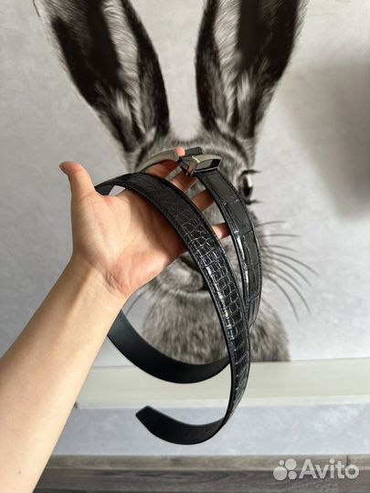 Ремень из кожи крокодила