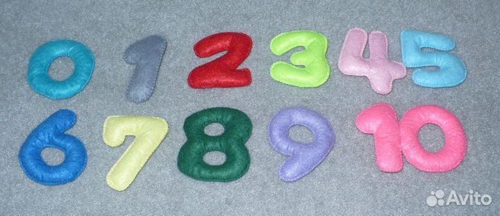 Цифры из фетра малые