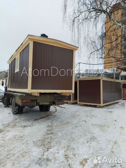 Бытовка деревянная утепленная с электрикой