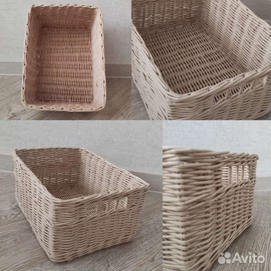 Корзина плетёная 22*30*15 из эколозы, короб