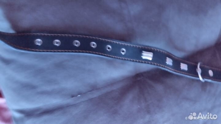 Кожанный ошейник для большой собачки