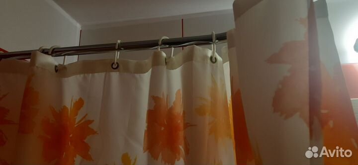 Карниз угловой для ванной штор, нержаеющая сталь