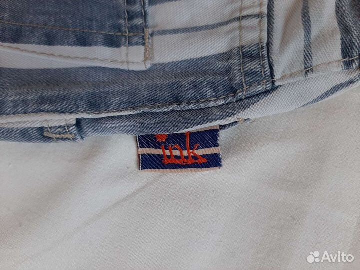 Джинсовые шорты, размер 42, высокая посадка