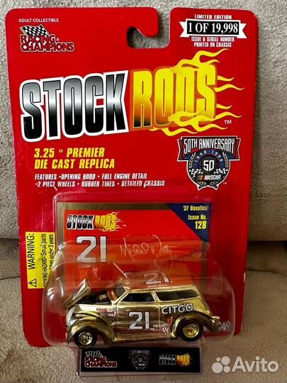 Наскар Сток роуд 1:64 Голд #21 Майкл Валлтрипп