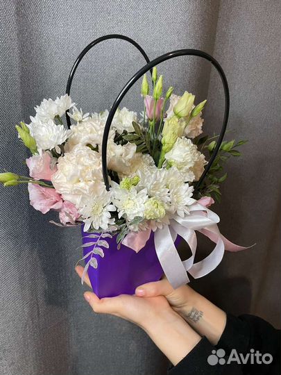 Букет цветов, композиция, цветы в коробке