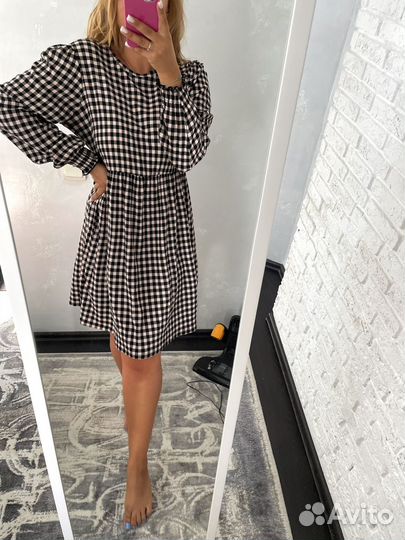 Платье тренд в клетку