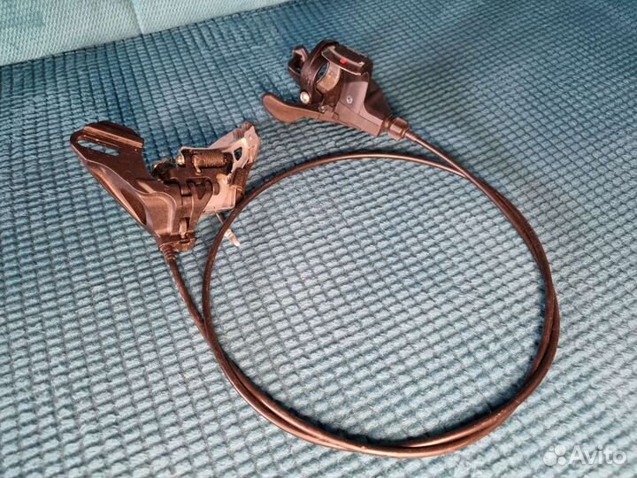 Передняя манетка и переключатель shimano deore