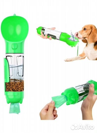 Новая поилка для собак (отсек для корма, совок)