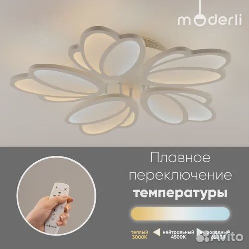 Люстра светодиодная потолочная, новая LED