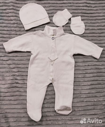 Комбинезон нательный для новорожденного на выписку