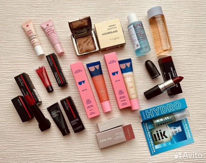 MAC, Bobbi Brown, Shiseido,hourglass косметика