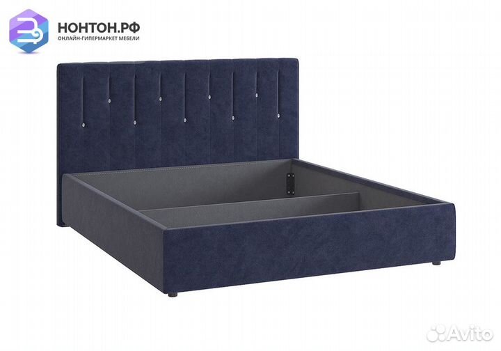 Кровать Кристи 2 1.6 м синяя