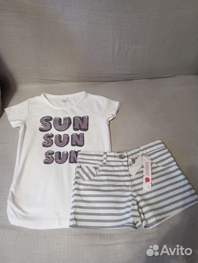 Шорты boboli + футболка на девочку