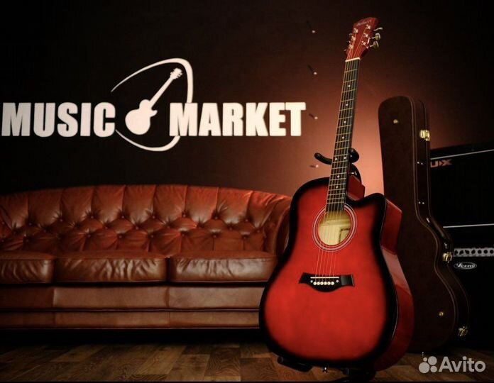 Акустическая гитара Belucci + чехол