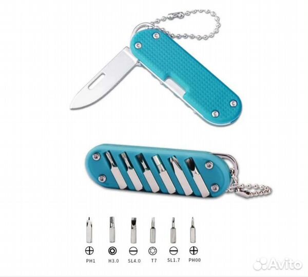Нож мультитул брелок