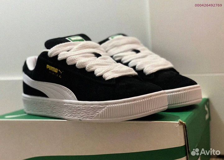 Кроссовки мужские Puma Suede XL “Black White “