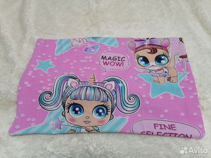 Простынь на резинке + наволочки