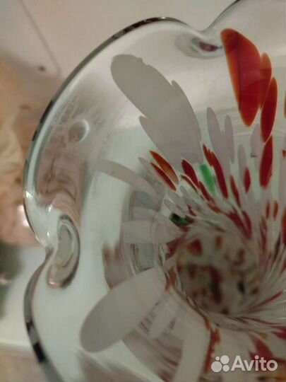 Ваза цветное стекло