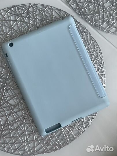 Чехол для iPad 2/3/4 мятно голубой цвет