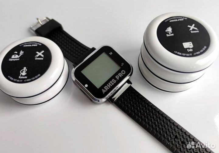 Кнопка вызова персонала, официанта, часы-пейджер