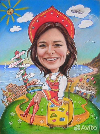 Портреты и шаржи по фото