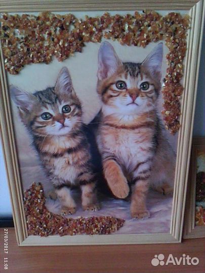 Картины с янтарём