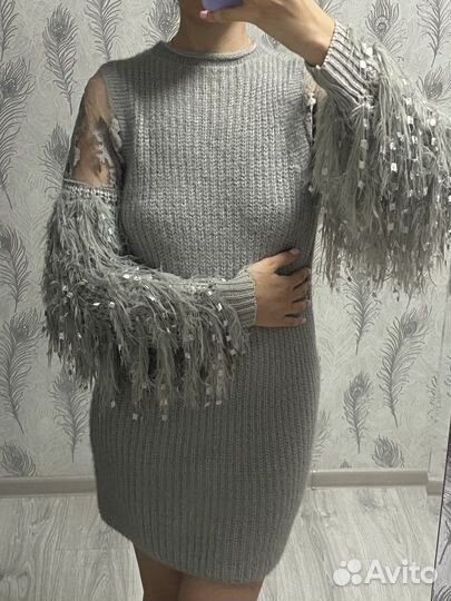Вязаное платье