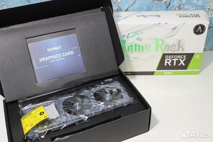 Видеокарта RTX3080 Gamerock OC 10G gddr6 (Б/У – 3