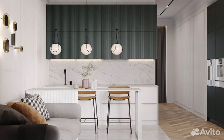 Кухня с раковиной под ключ