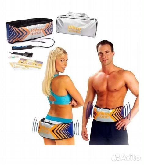 Массажный пояс для похудения vibra tone